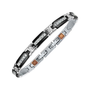 Armband Schwarz mit Zirkonia silber