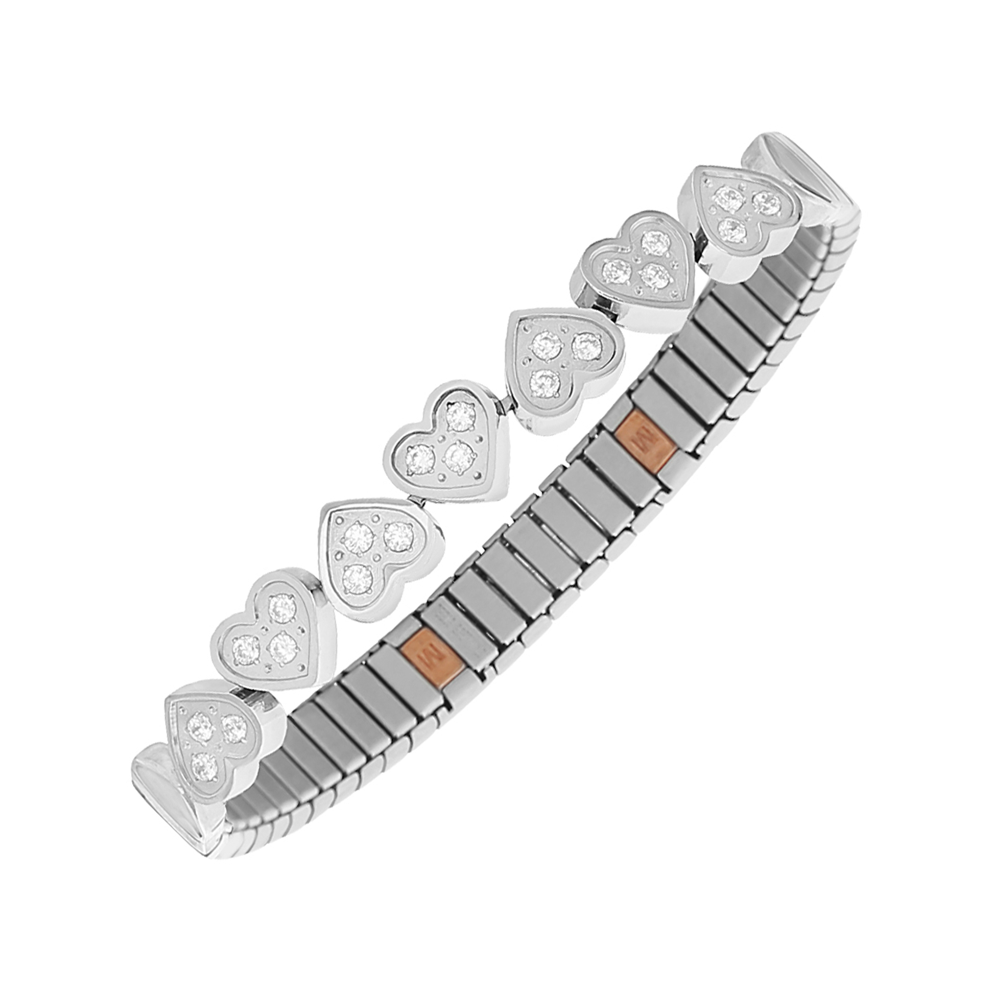 Bracelet flexible argenté
