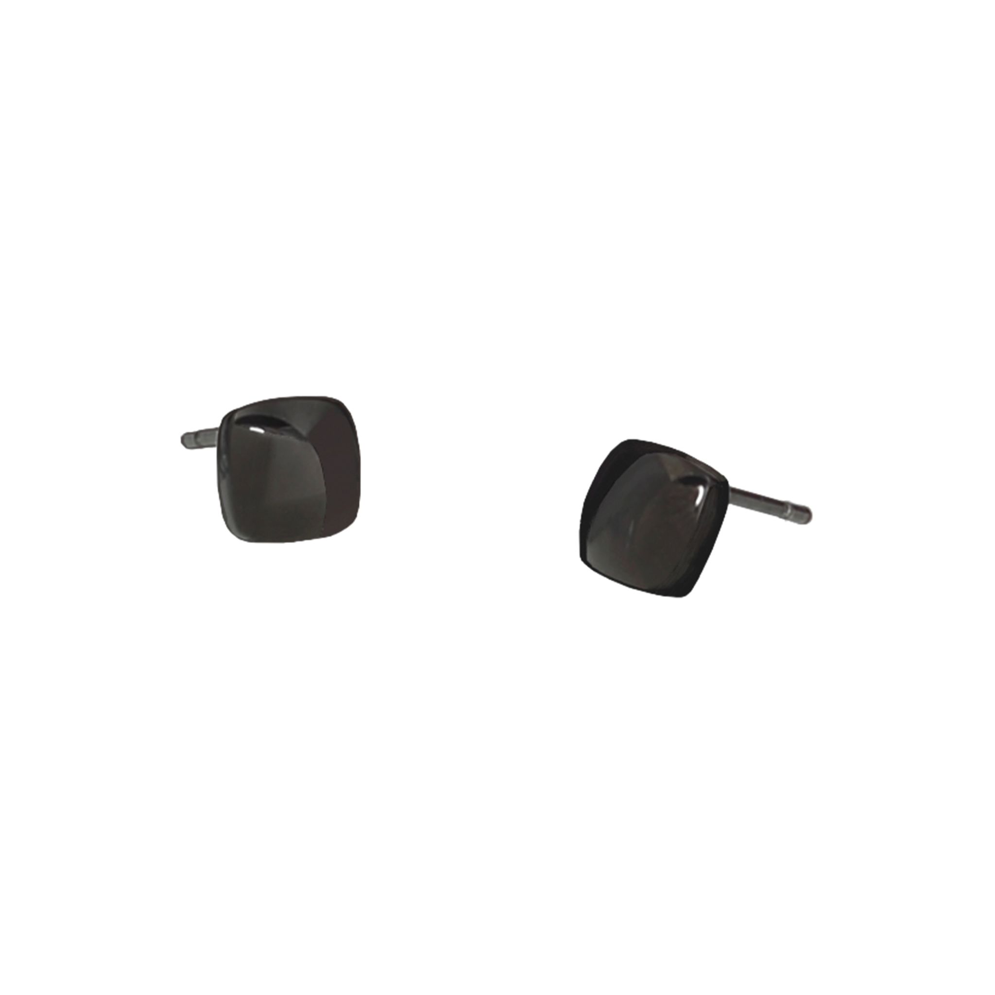 boucles d'oreilles noires à clous