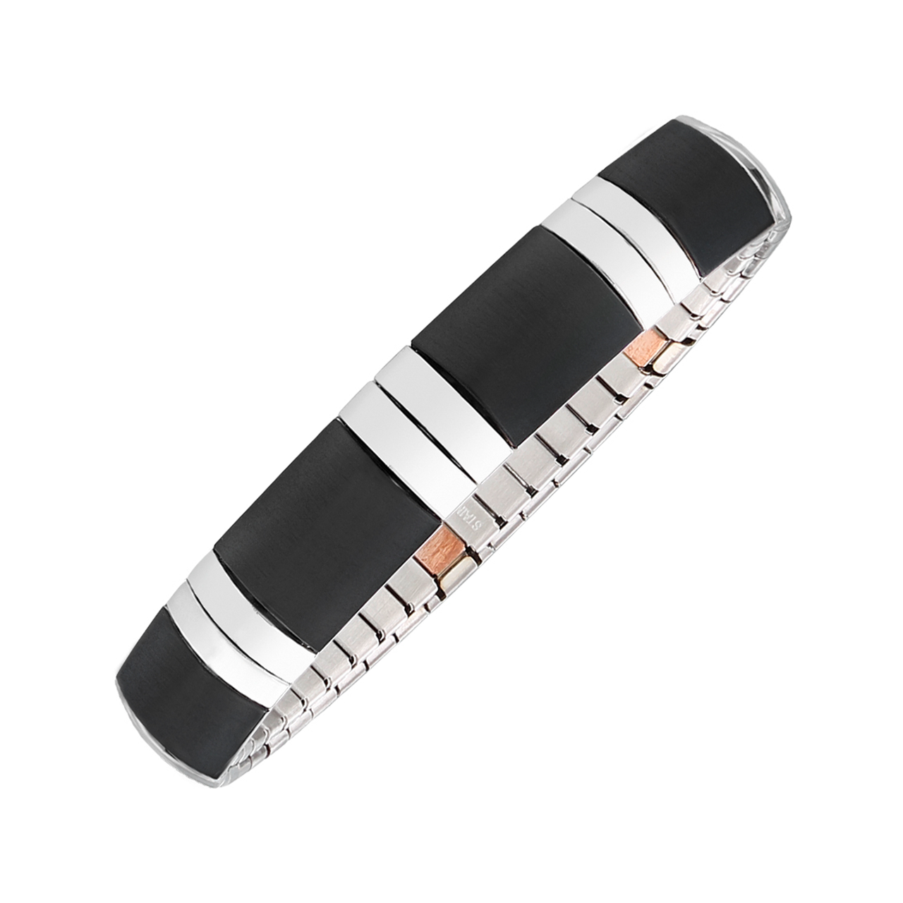 Flexi-Armband schwarz silber