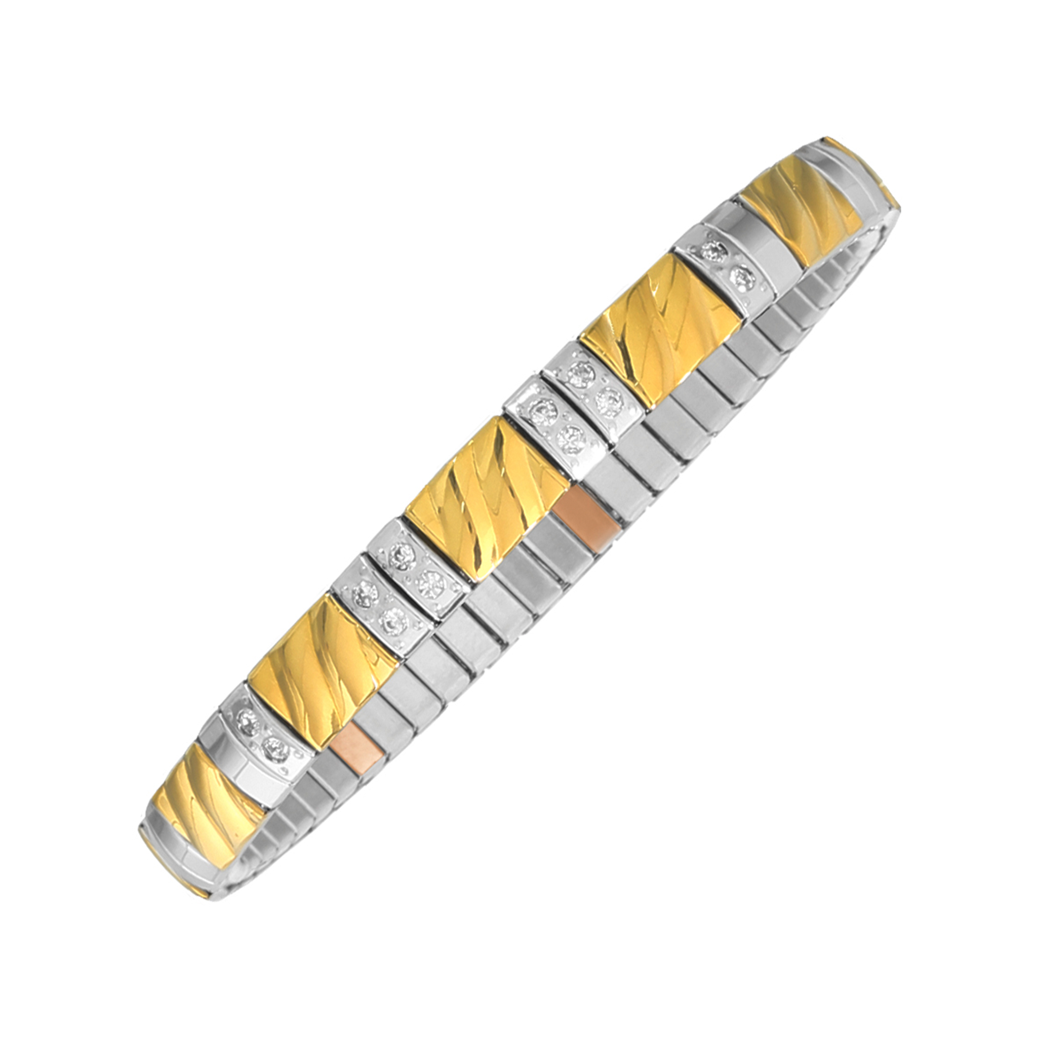 Bracelet flexible bicolore