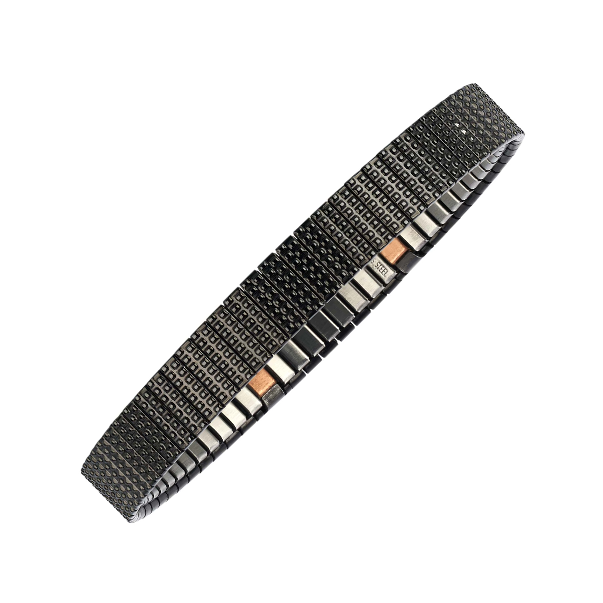 Bracelet flexible en maille – Noir